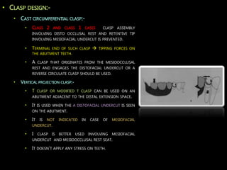 Principles of designing in Removable Partial dentures | PPTX