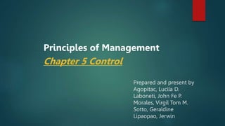 principles-of-Management-control chapter5.pptx | Business | Business ...