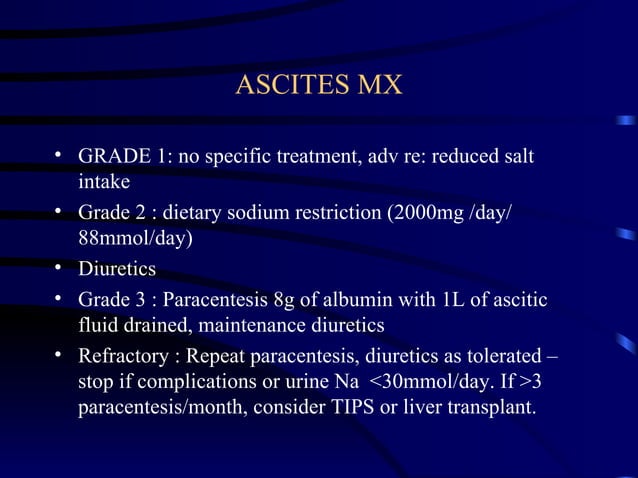 Ascities Algorithm Principles Of Management Of Ascites Combined | PPT