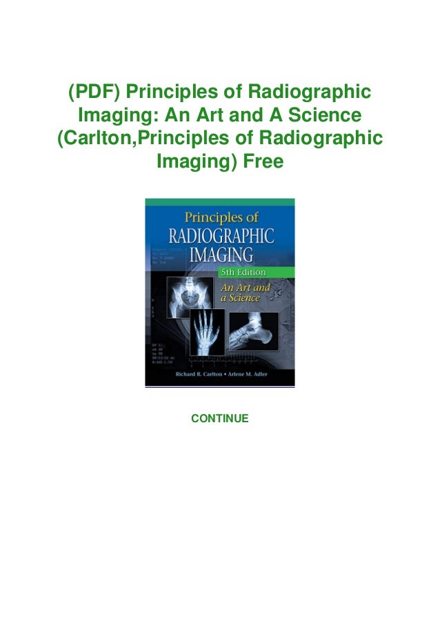 (PDF) Principles of Radiographic Imaging An Art and A Science (Carlton