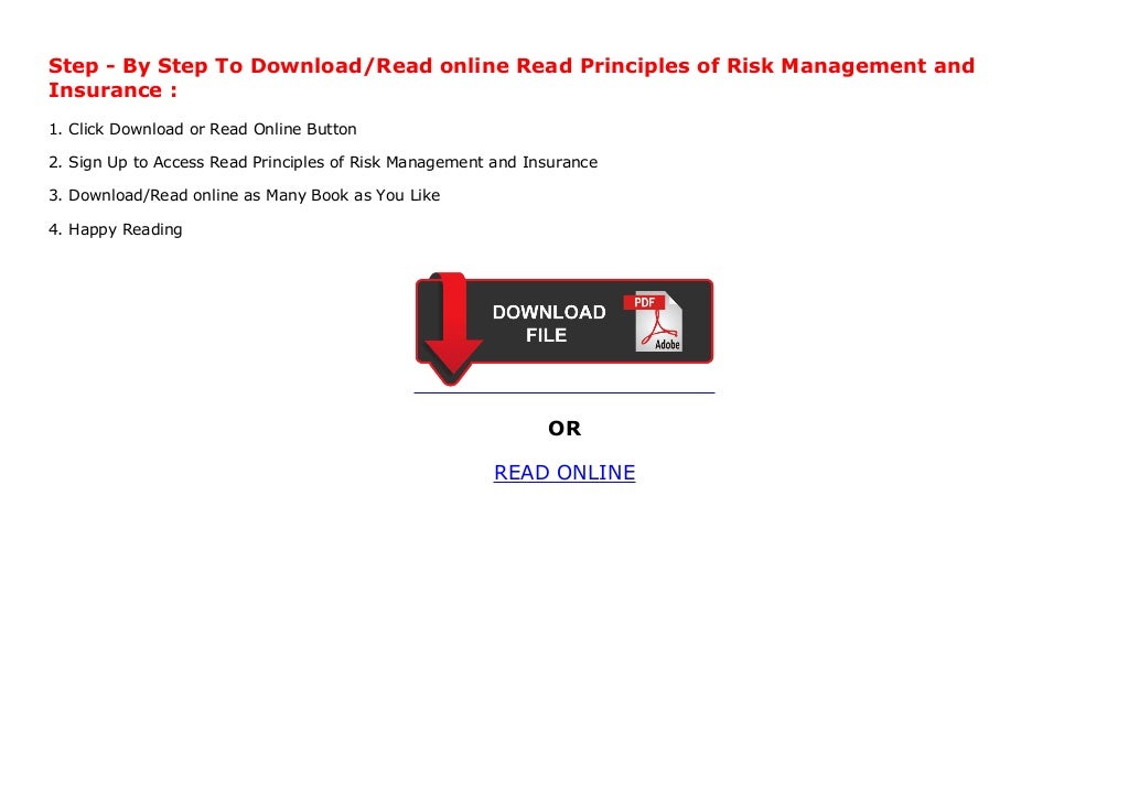 Read Principles of Risk Management and Insurance