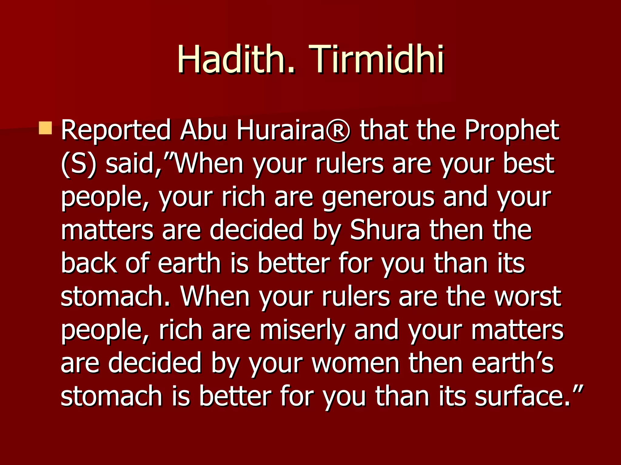 Miserly Ruler Principles of Shura | PPT