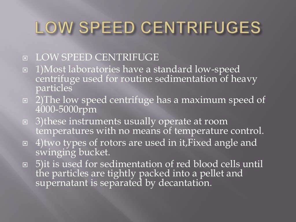 Principles and applications of centrifugation ppt