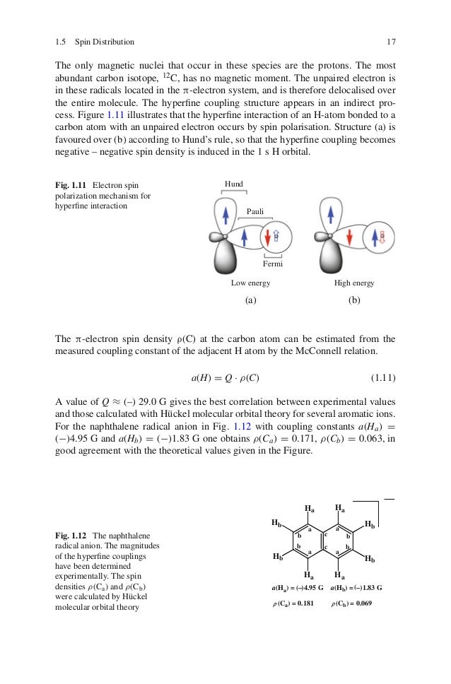 Principles and applications of esr spectroscopy