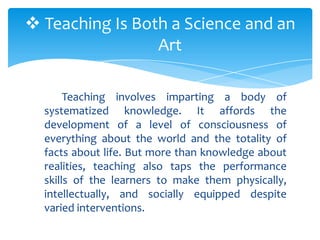 Principles and methods of effective teaching | PPTX