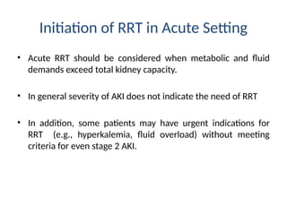 PRINCIPLES AND PRACTICE OF CRRT Dr Mahesh.pptx