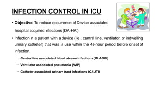 Principles and practices in hospital infection control | PPTX