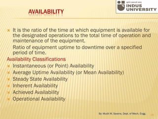 Principles and practices of maintenance planning | PDF