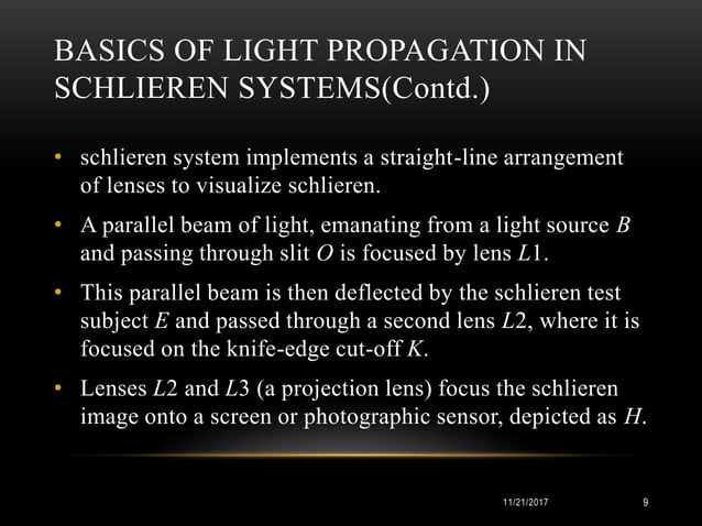 Principles and techniques of schlieren imagingsystems | PPTX