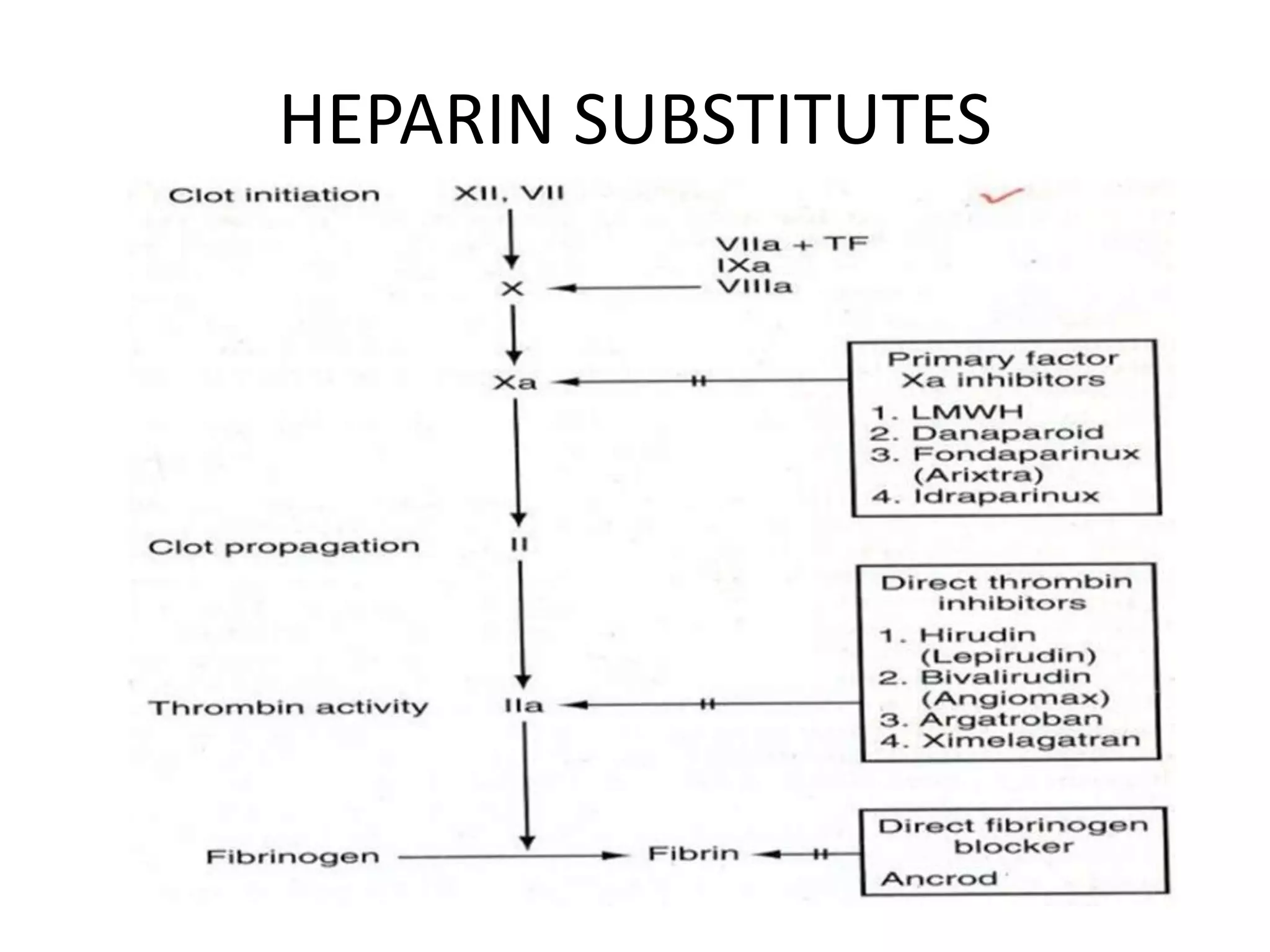 HEPARIN SUBSTITUTES
 