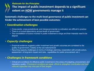 Principles for effective public investment across levels of government