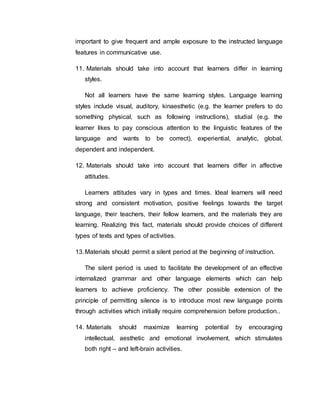 Principles in Materials Design | DOCX