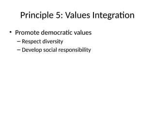 Principles and Strategies for Integrating Social Studies Curriculum | PPTX
