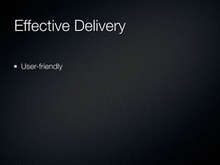 Strategic Principles presentation for ITSSG 2009-01-21