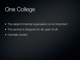 Strategic Principles presentation for ITSSG 2009-01-21