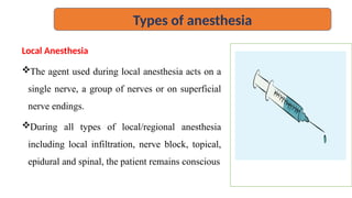 Anesthesia is acore components of operative theatre | PPTX