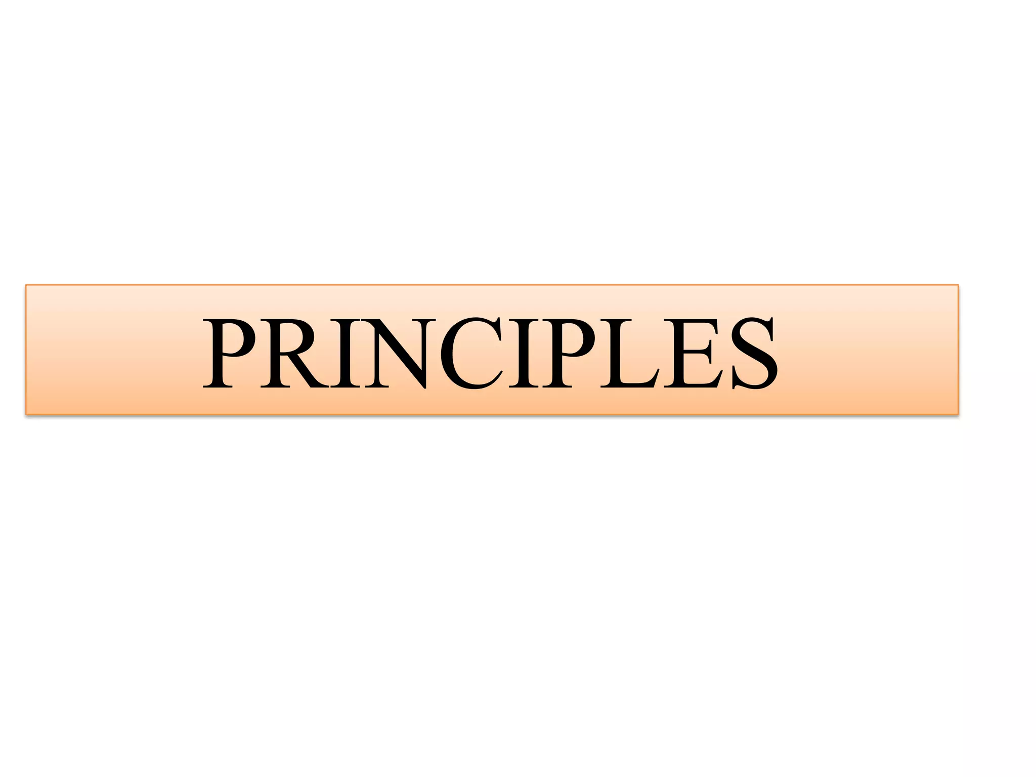 PRINCIPLES
 