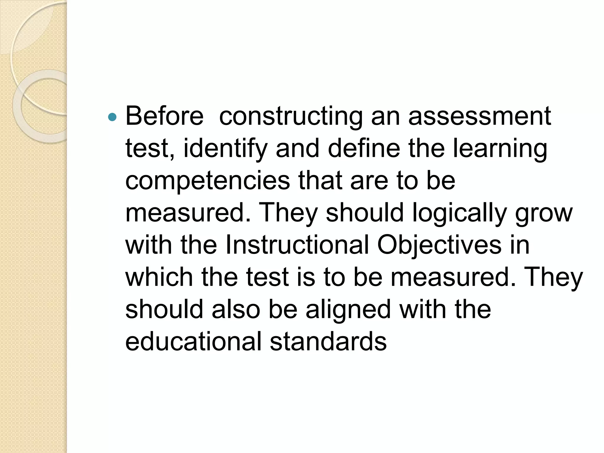 Principles of assessment | PPTX