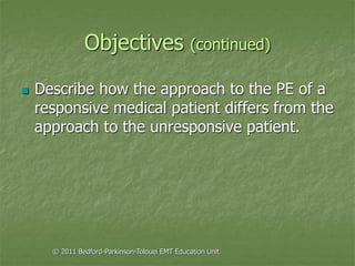 Principles of assessment for ems chapter 09 | PPT