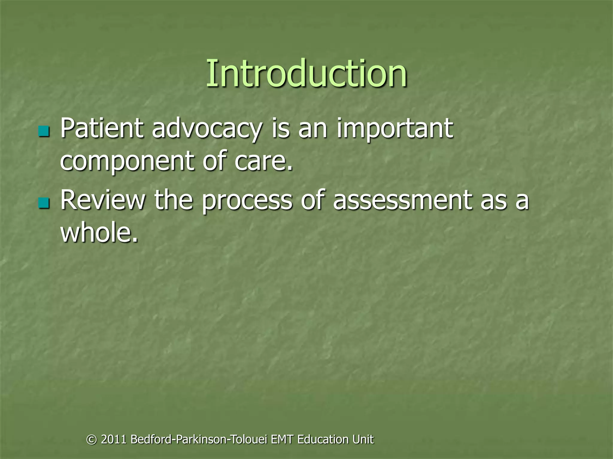 Principles of assessment for ems chapter 22 | PPT