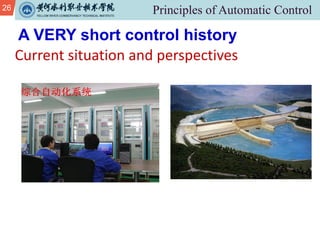 26
Current situation and perspectives
A VERY short control history
 