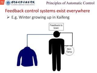 72
Feedback control systems exist everywhere
Ø E.g. Winter growing up in Kaifeng
 