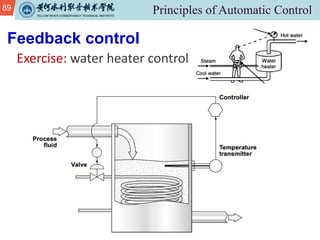 89
Feedback control
Exercise: water heater control
 