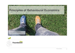 The Foundation!
Principles of Behavioural Economics!
12 principles explained!
11 June 2015!
1!
 