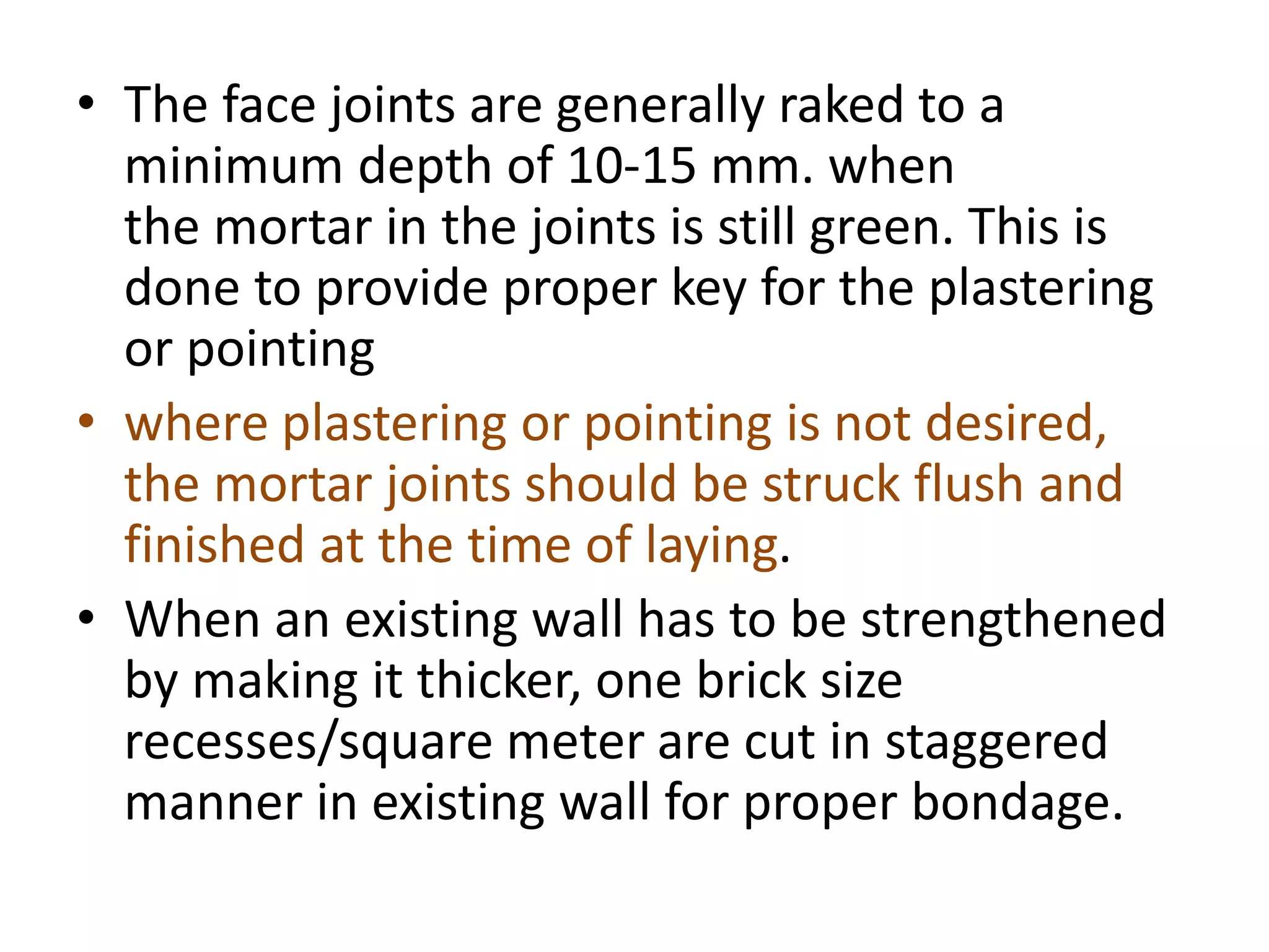 Principles of brick masonry Principles & Significance ppt | PPTX