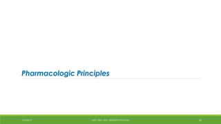 Pharmacologic Principles
7/26/2019 HALE TEKA, M.D., RESIDENT PHYSICIAN 22
 
