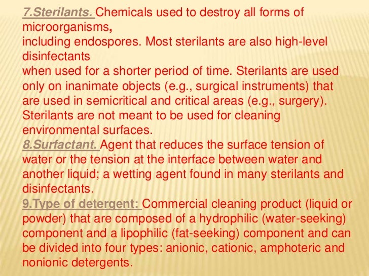 Principles of cleaning