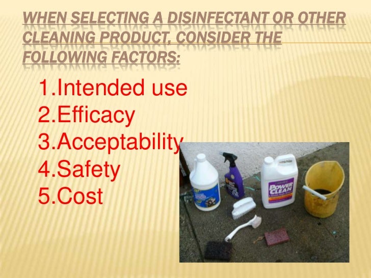 Principles of cleaning