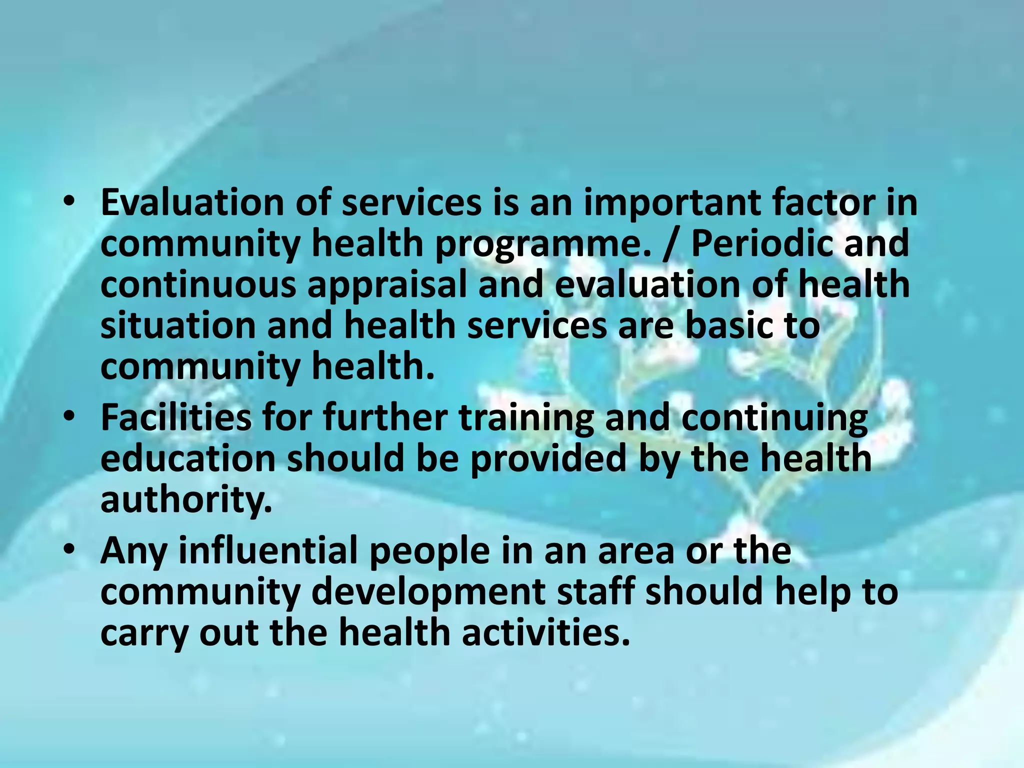Principles of community health nursing PPT