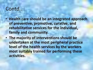 Principles of community health nursing | PPTX