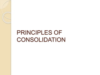 PRINCIPLES OF
CONSOLIDATION
 