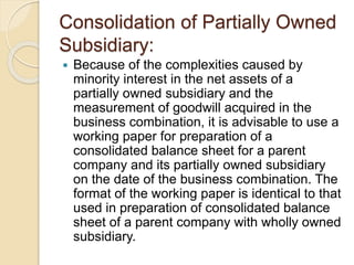 Principles of consolidation