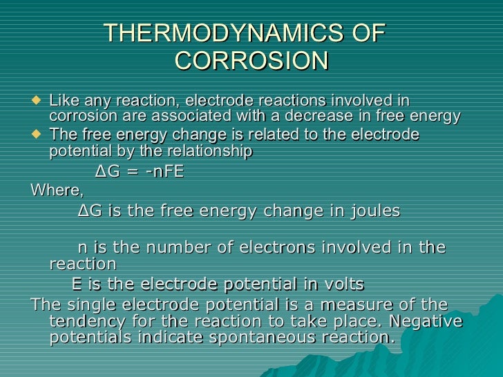 Principles of corrosion