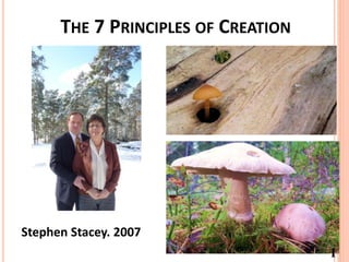 THE 7 PRINCIPLES OF CREATION
1
Stephen Stacey. 2007
 
