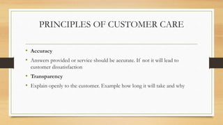 PRINCIPLES OF CUSTOMER CARE TO CMT2b.ppt