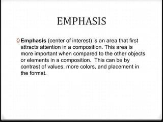 Principles of design | PPTX