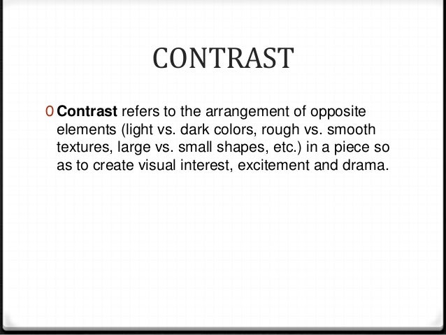 Principles of design