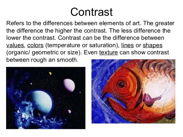 Elements And Principles Of Art Contrast : Principles of design