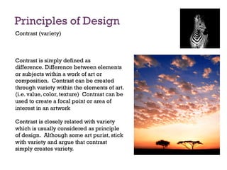 Principles Of Design Contrast Examples