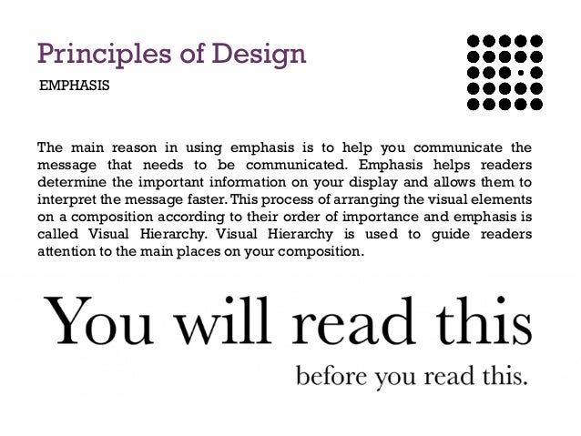 principles of design principles of design