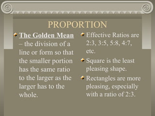Proportion Design Element Examples Principles of design | PPT