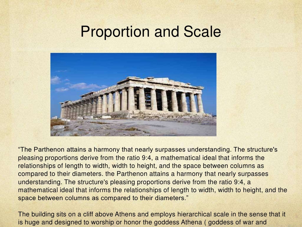 Proportion And Scale Br The Parthenon