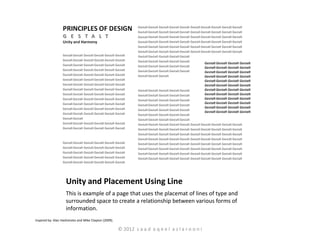 Principles of Design (part I) Gestalt Laws-Unity and Harmony | PDF
