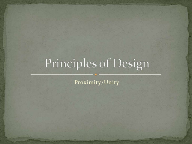 Principles Of Art Unity : Principles of design proximity and unity