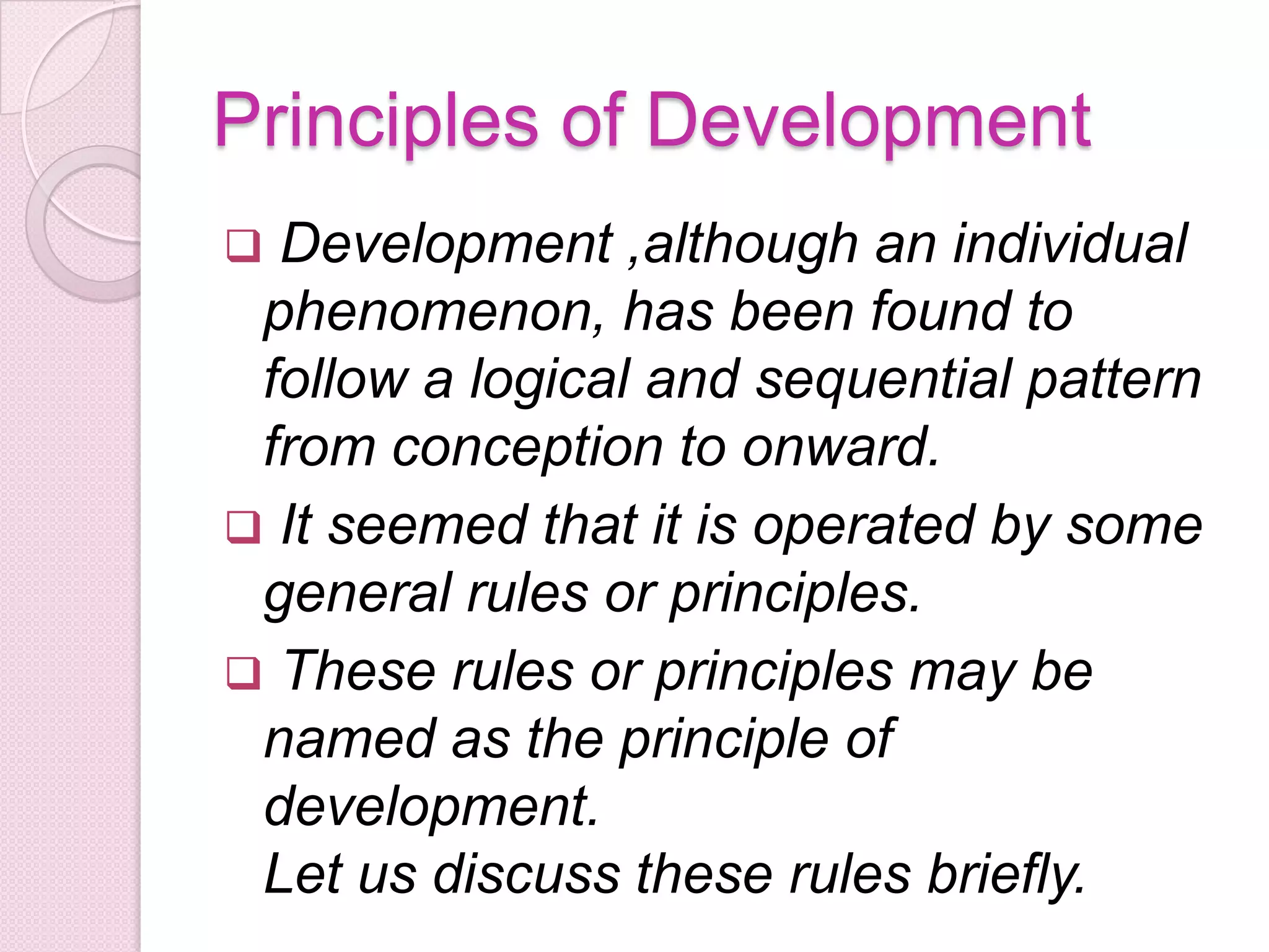 Principles of development | PPTX | Parenting Babies and Toddlers ...