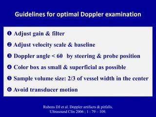 Principles of Doppler ultrasound